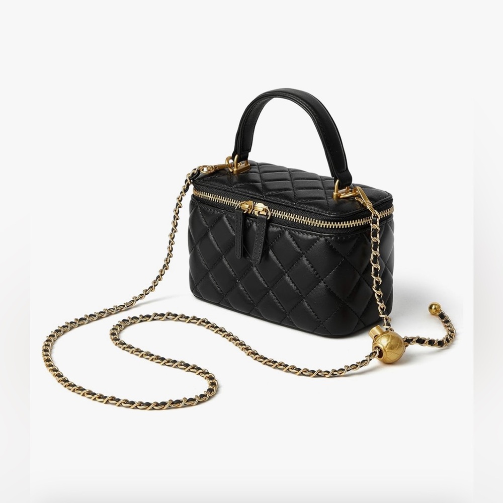 Small Quilted Box Crossbody Purse